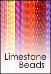 natural components of lime stone beads